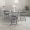 Armen Living Naomi and Chelsea 4-Piece Counter Height Dining Set in Black Metal and Gray Faux Leather SETNMCHGRBL4 - alternate 9
